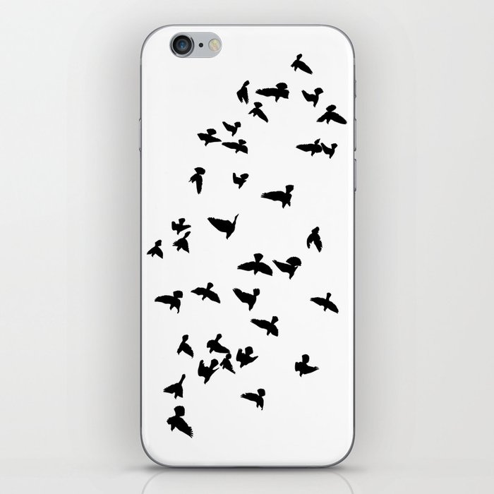 Flock of flying birds iPhone Skin
