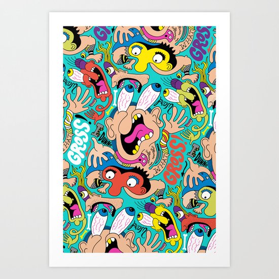 Weird Pattern Art Print