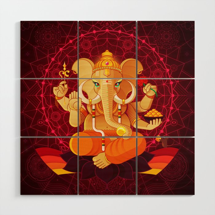 Ganesha | Animal Gods Wood Wall Art