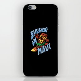 Surfing in Maui iPhone Skin