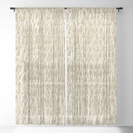 Minimal Art. Abstract 187 Sheer Curtain
