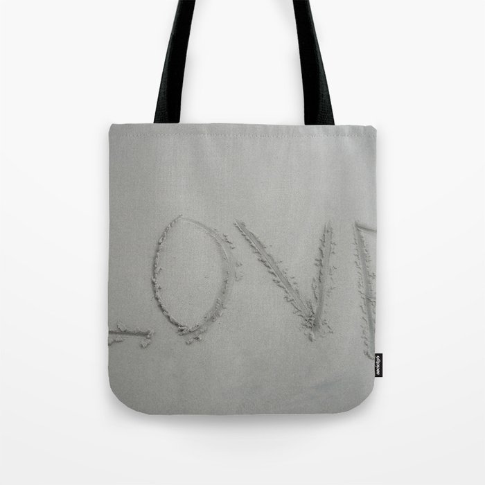Love letters in the sand Tote Bag