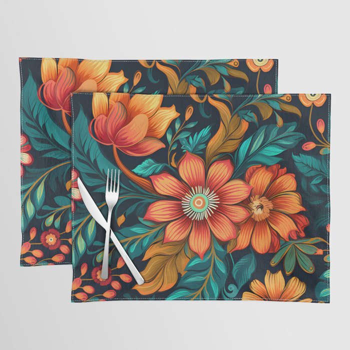 Boho Chic Floral Interior Design - Bring Nature's Beauty Indoors Placemat