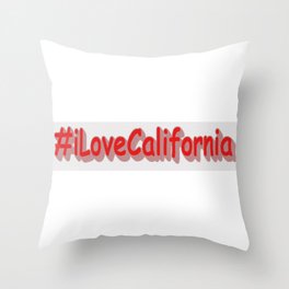 "#iLoveCalifornia " Cute Design. Buy Now Throw Pillow
