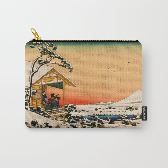 Snow at Koishikawa - Vintage Japanese Art Carry-All Pouch