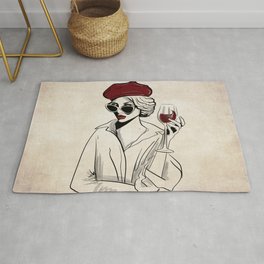 My Style is Red Wine - Sassy City Girl in Shades Rug