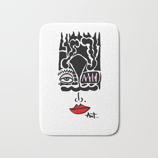 Selfie - Selfportrait - Portrait no background Bath Mat
