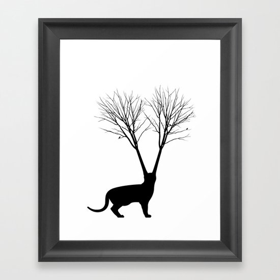 Cat Tree Framed Art Print