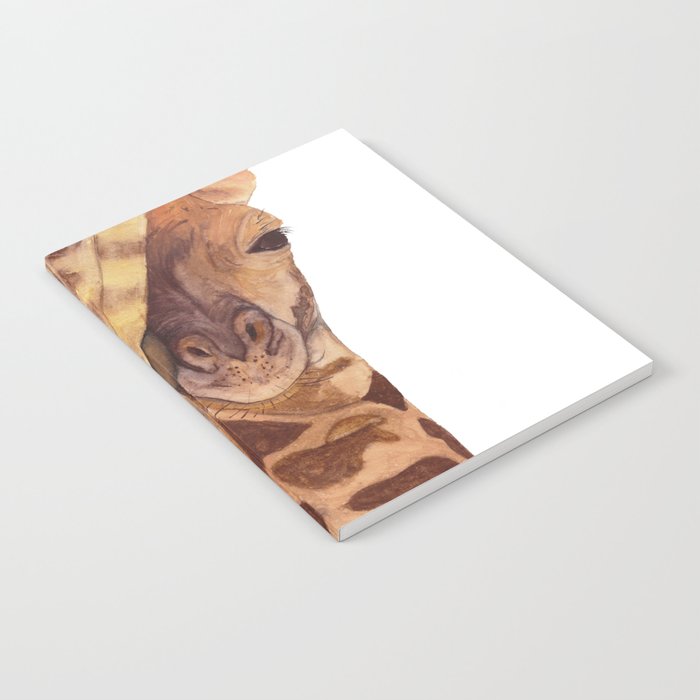 Baby giraffe and his mother Notebook
