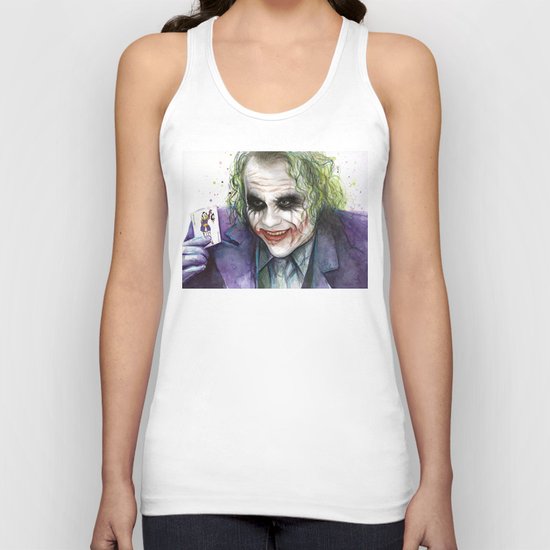 Joker Why So Serious Watercolor Unisex Tank Top