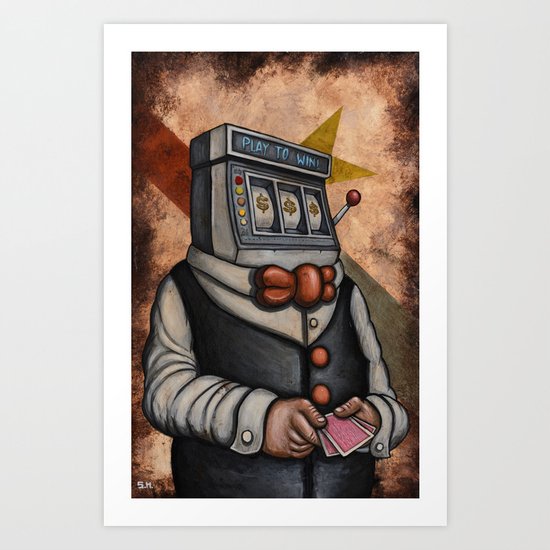Oyster Mirror Series no.5 Art Print