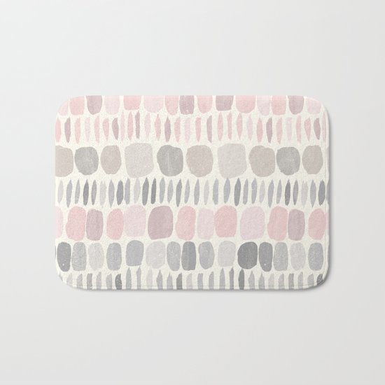 Soft Blush Stones Bath Mat