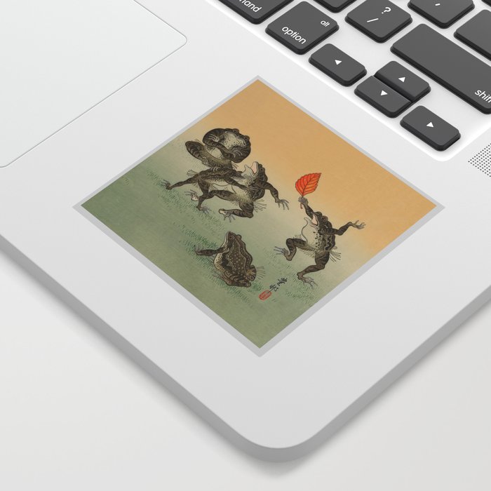 Frog Sumo - Ohara Koson Sticker