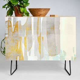 Sunset Watcher Abstract Art Painting Credenza