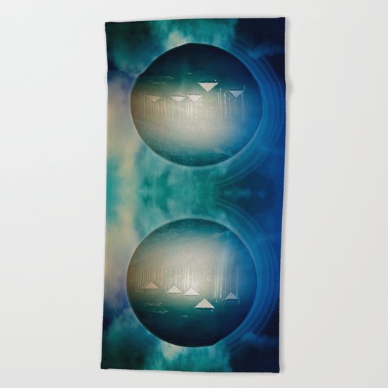 Communicate in Blue / Archipelago 27-01-17 Beach Towel