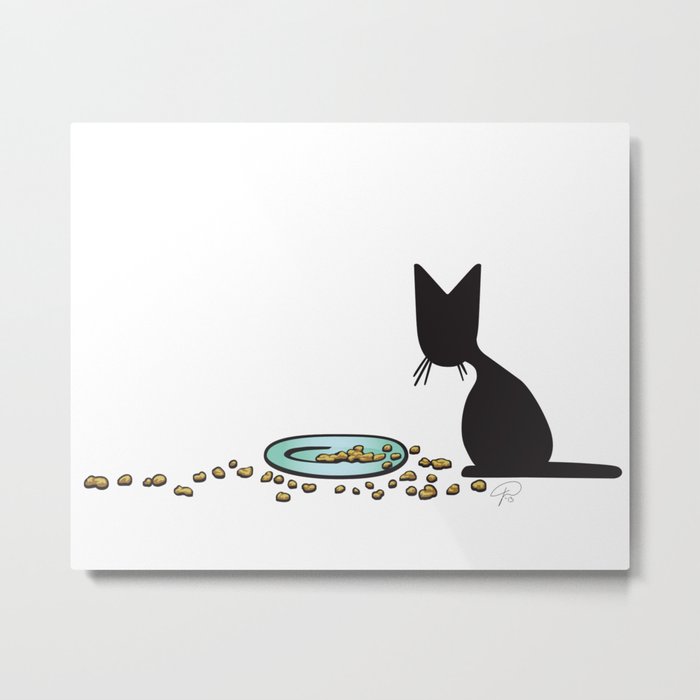Anytime Dinnertime   (The Naughty Kitten) Metal Print