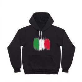 Italian Flag - Brush Stroke Effect Hoody
