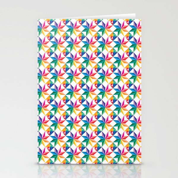 Quilt Square - Rainbow Barn Quilt Stationery Cards