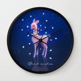 Mystical Deer Wall Clock