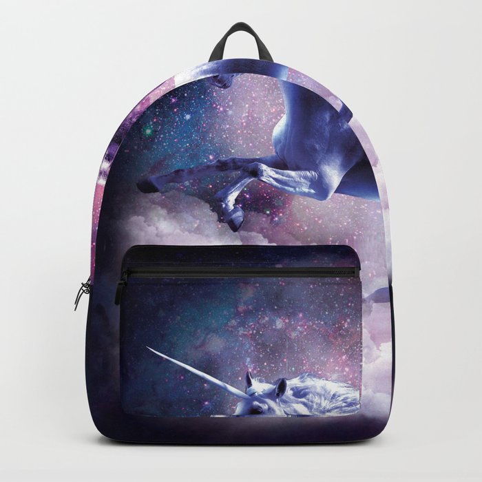 Space Sloth On Unicorn - Sloth Pizza Backpack