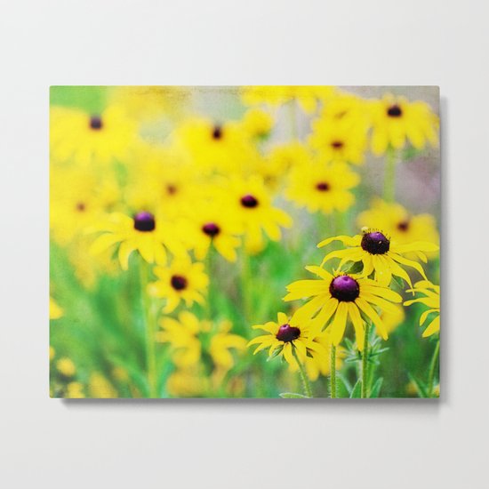 happy yellow Metal Print