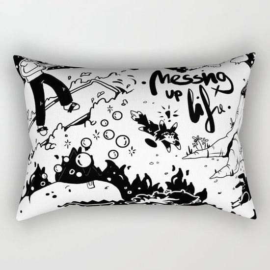 Messing up Rectangular Pillow