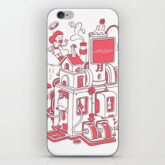 Red house iPhone Skin