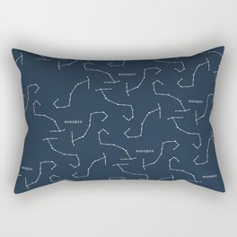 scorpio blue Rectangular Pillow