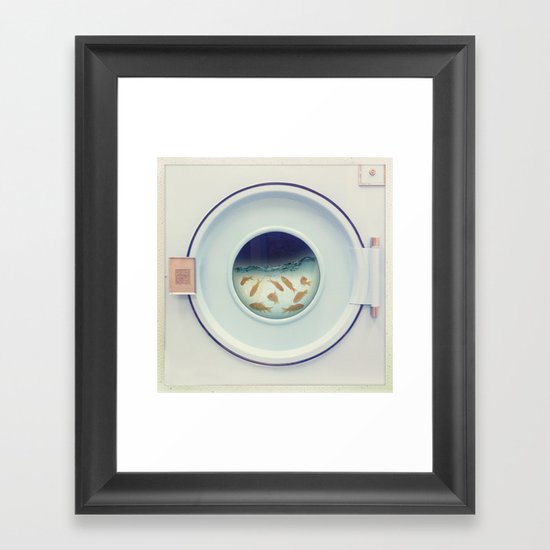 Tumbling goldfish Framed Art Print