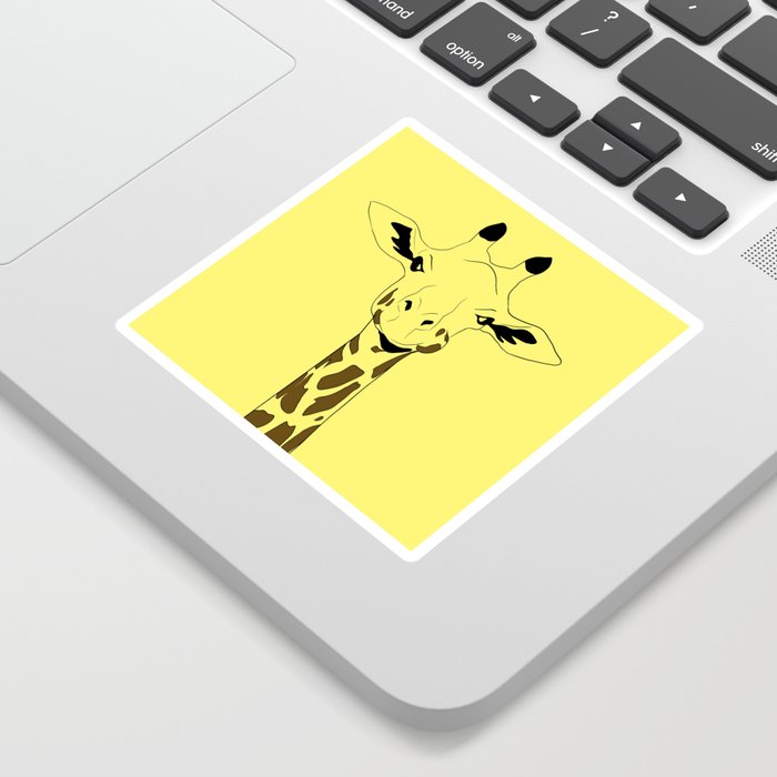 Giraffe Abstract Sticker