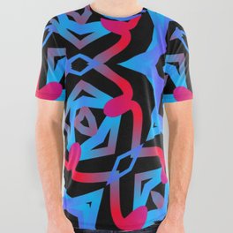 Fractodome Fractal Pattern 8812 All Over Graphic Tee