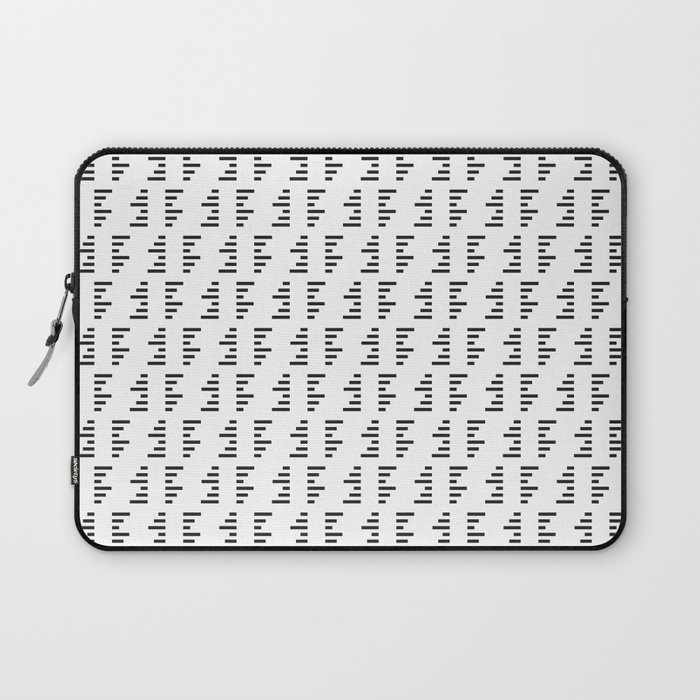 Parallel Lines Black and White #1 Laptop Sleeve