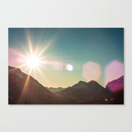 Sunburst Mountains Canvas Print