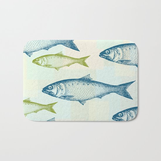 Vintage Fish Bath Mat