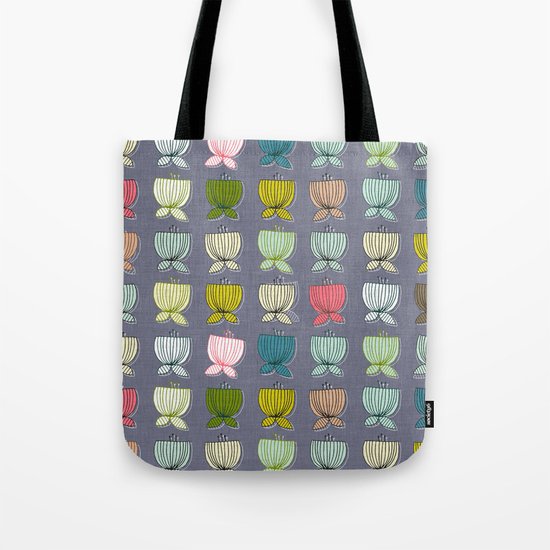 flower cups amethyst art Tote Bag