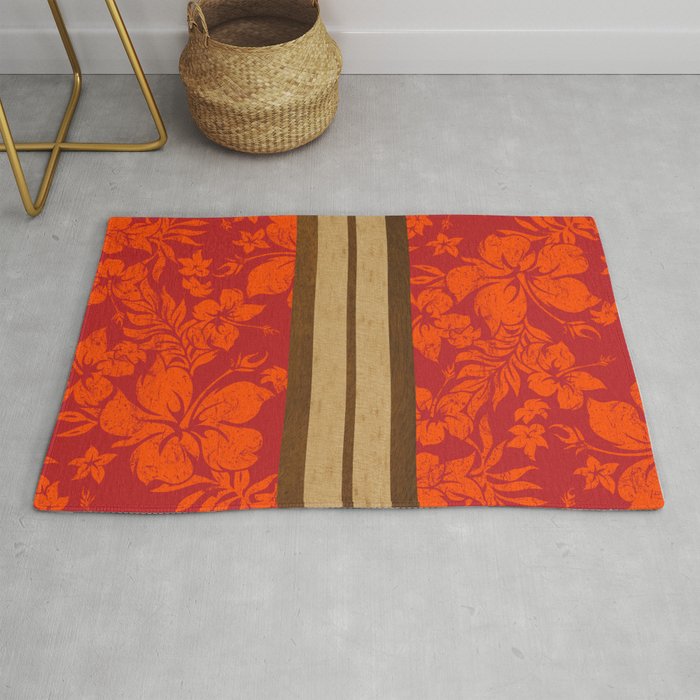 Sunset Beach Hawaiian Surfboards Rug