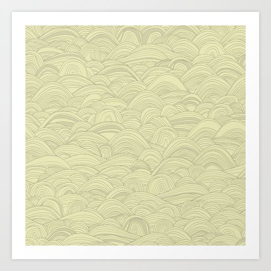 just waves natural Art Print