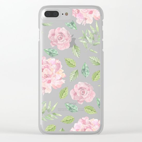Flowers Clear iPhone Case