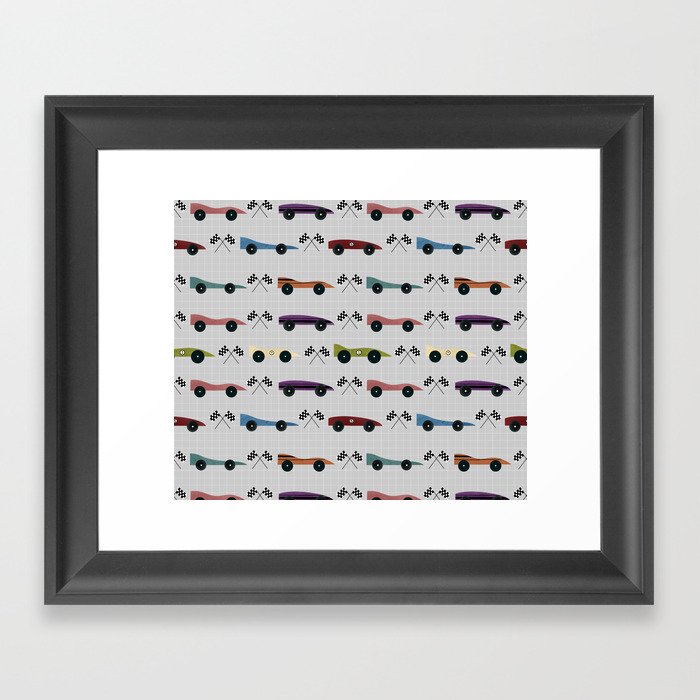 Race Cars Framed Art Print