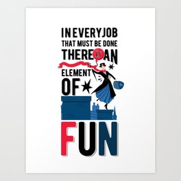 Mary Poppins Quote 3 Art Print
