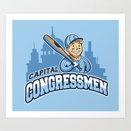 Capital Congressmen Art Print