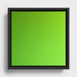 40 Green Gradient Background 220713 Minimalist Art Valourine Digital Design Framed Canvas