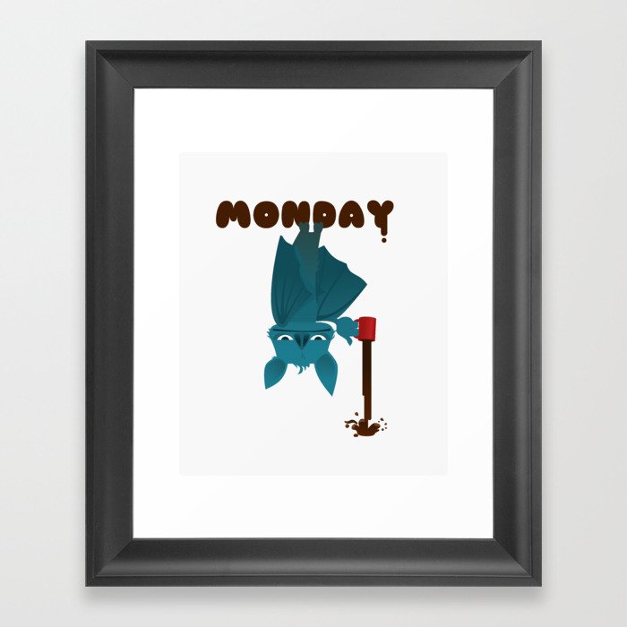 Bat Monday Framed Art Print