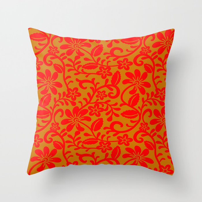 Red and gold couch pillows shop