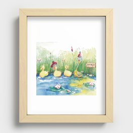 DUCK WASHER Recessed Framed Print