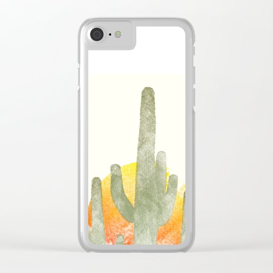 Desert Vibes Clear iPhone Case