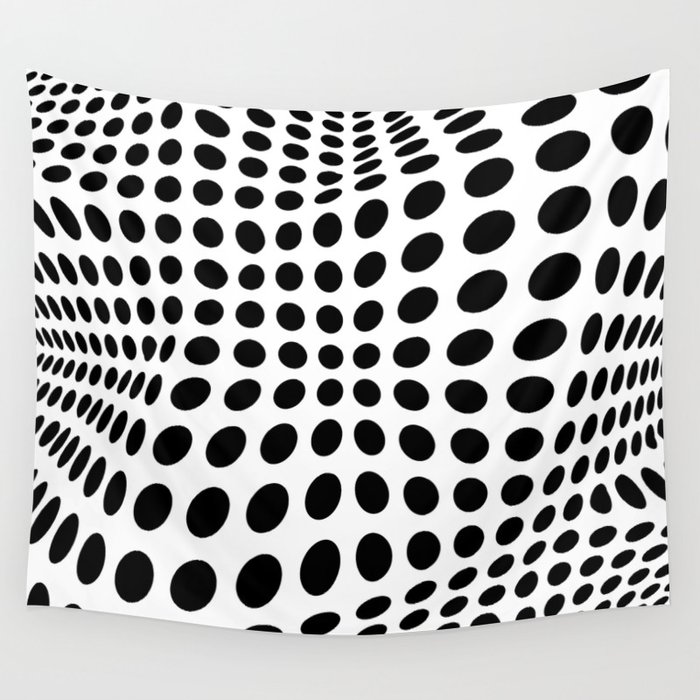 Black and white sales polka dot tapestry