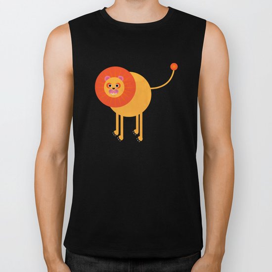 Lion Biker Tank