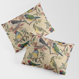 Vintage Birds Pillow Sham