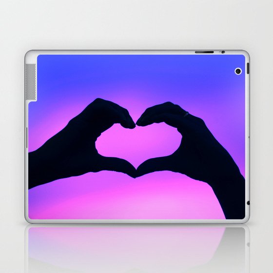 Heart Shape Hands 3 Laptop & iPad Skin